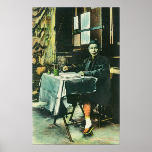 Poster Vista de um caixa de fortuna chinês