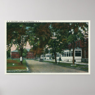 Poster Vista de um Campo Militar dos EUA