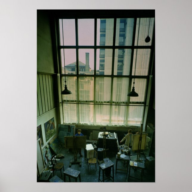 Poster Vista de um estúdio, construído entre 1897 e 1999 (Frente)