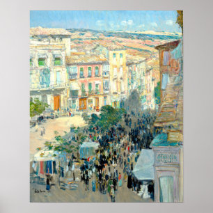 Poster Vista de uma cidade do sul da França por Frederick