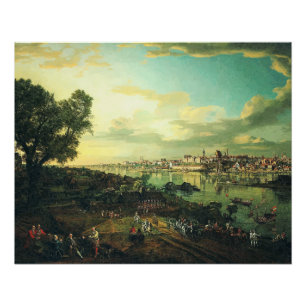 Pôster Vista de Varsóvia de Praga por Bernardo Bellotto