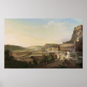 Poster Vista de Viena nas épocas romanas, 1860