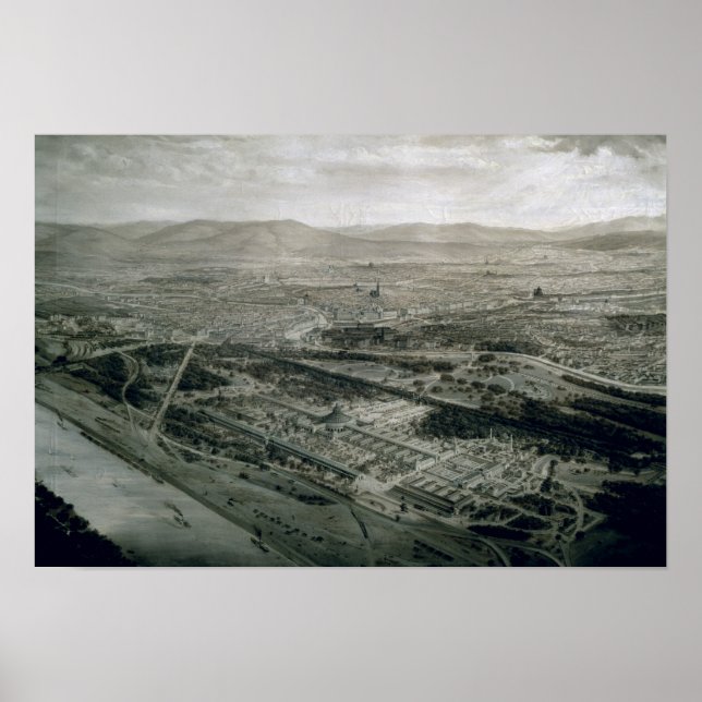 Pôster Vista de Viena no momento do mundo (Frente)