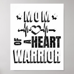 Poster Vista Dia Vermelho Mãe De Um Guerreiro Cardíaco Di