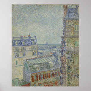 Poster Vista do apartamento de Theo por Vincent van Gogh