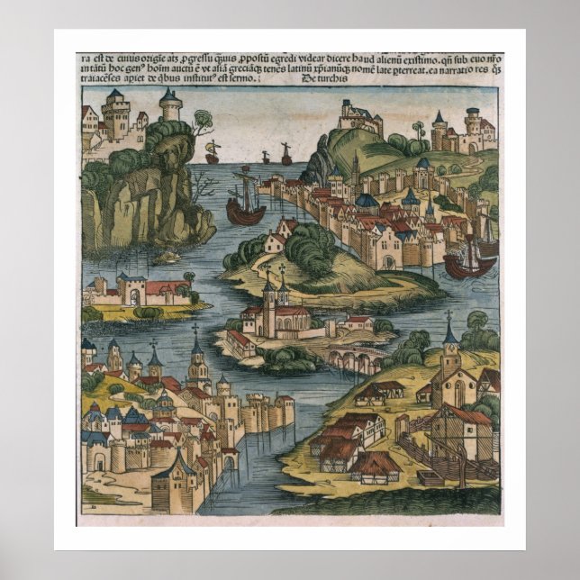 Pôster Vista do Bósforo que entra no Mar Negro, (Frente)