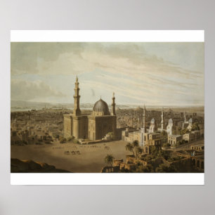 Poster Vista do Cairo grande, gravada por Daniel Havell