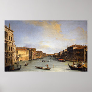 Pôster Vista do canal grande, Veneza - Canaletto