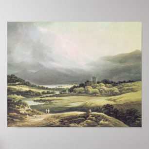Poster Vista do castelo de Dunloe, Killarney, 1805