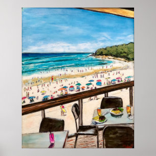 Poster Vista do Clube de Surfs Noosa 