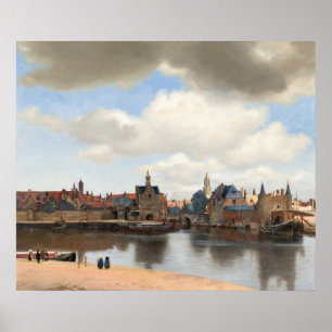 Poster Vista do Delft — Vermeer
