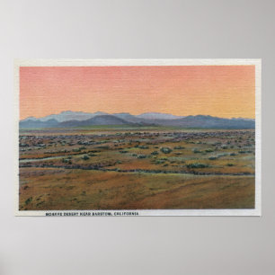 Poster Vista do deserto de Mohave