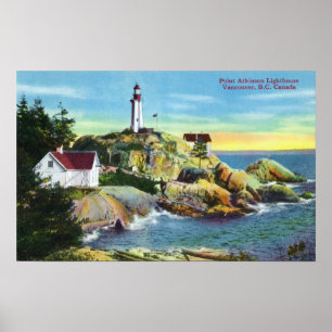 Poster Vista do farol 2 de Atkinson do ponto