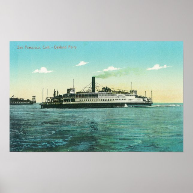 Poster Vista do Ferry de Oakland (Frente)