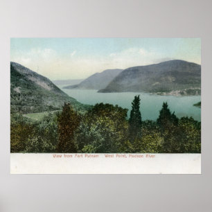 Pôster Vista do forte Putnam, vintage 1906 do Rio Hudson