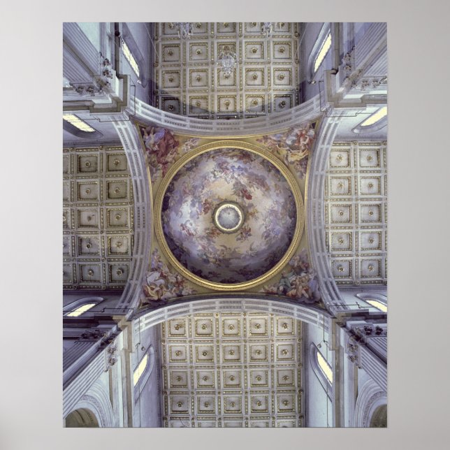 Poster Vista do interior da cupola, construída em 1425- (Frente)