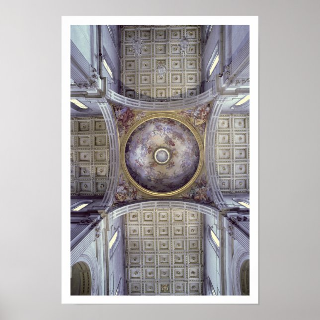 Poster Vista do interior da cupola, construída em 1425- (Frente)