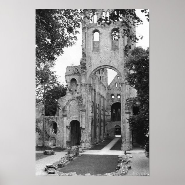 Pôster Vista do interior da igreja, c.1052-67 (Frente)