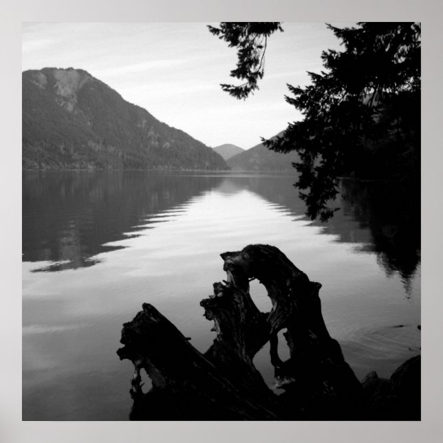 Poster vista do lago bw 1 (Frente)