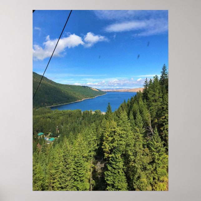 Poster Vista do Lago Wallowa, Oregon (Frente)