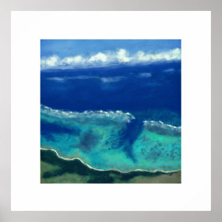 Poster Vista do Mar de Okinawa (Praça Zen)