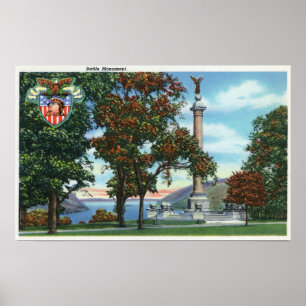Poster Vista do monumento da batalha