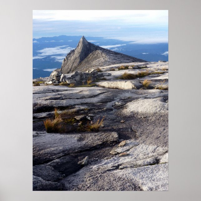 Pôster vista do mt kinabalu (Frente)