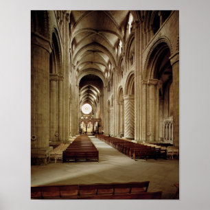 Pôster Vista do nave, construída 1093-1289