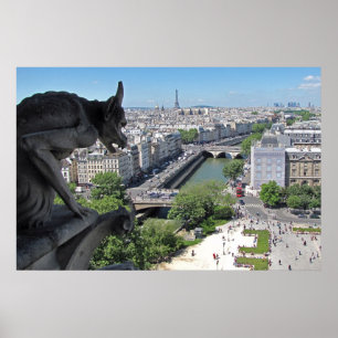 Pôster Vista do Notre Dame de Paris (poster)