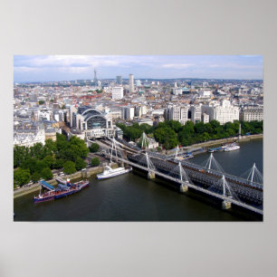 Pôster Vista do Olho de Londres