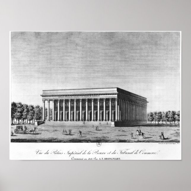 Pôster Vista do Palácio Imperial de BCourse (Frente)