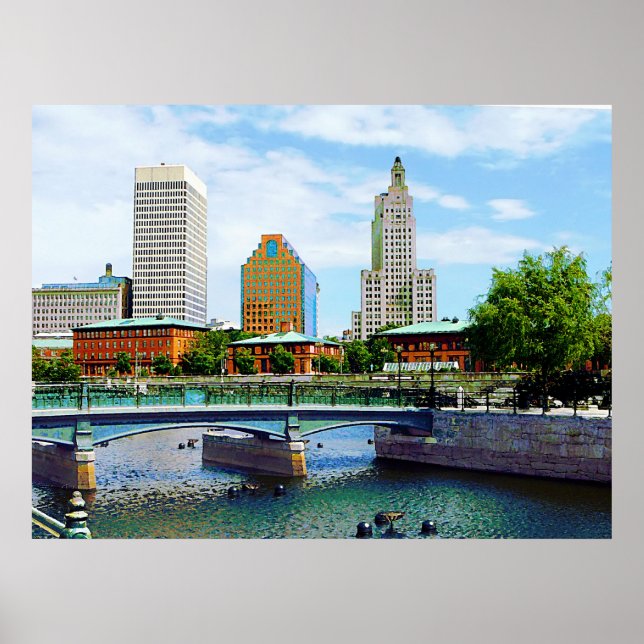 Poster Vista do Parque Waterplace (Frente)