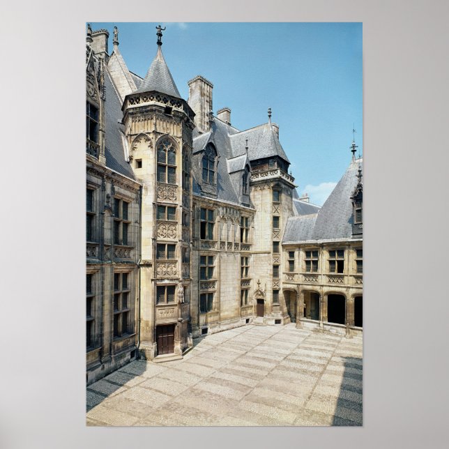 Poster Vista do pátio interior, 1443-51 (Frente)