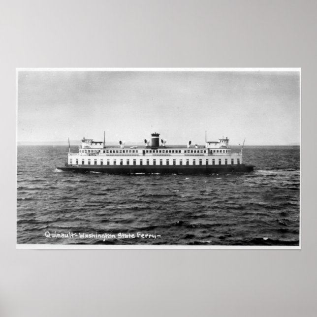 Poster Vista do Quinault Ferry (Frente)