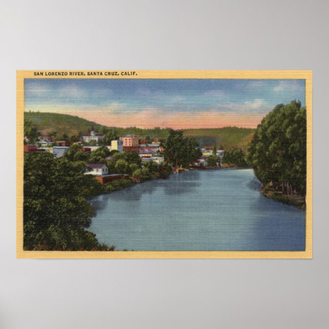 Pôster Vista do Rio San Lorenzo (Frente)