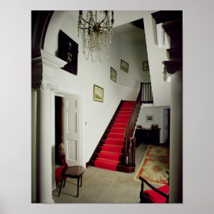 Pôster Vista do salão e da escadaria