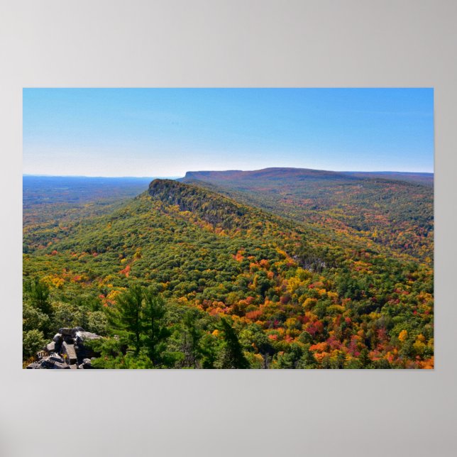 Poster Vista do Shawangunk Ridge no outono (Frente)
