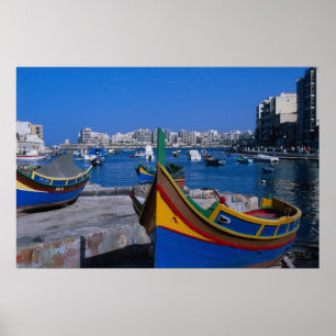 Pôster Vista do St. juliana, Malta