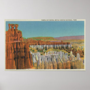 Pôster Vista do Templo de Osiris