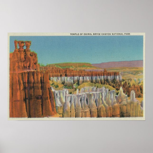 Pôster Vista do Templo de Osiris (Frente)
