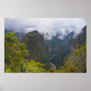 Poster Vista do trem para Machu Picchu, Peru