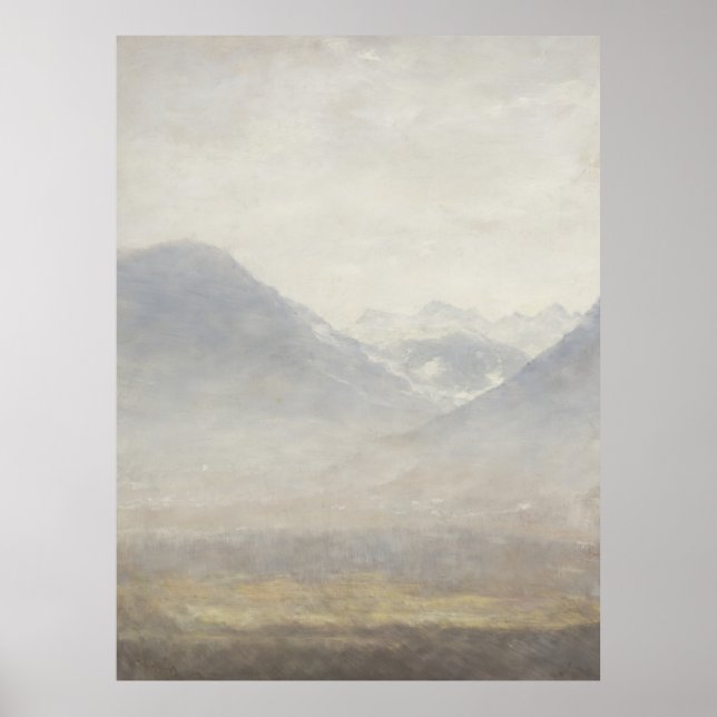 Poster Vista do Vale do Ulten - Pintura de Eternos (Frente)