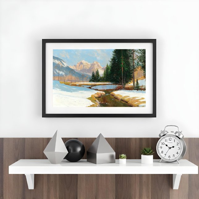 Poster Vista dos Alpes de Salzburgo,  (Criador carregado)