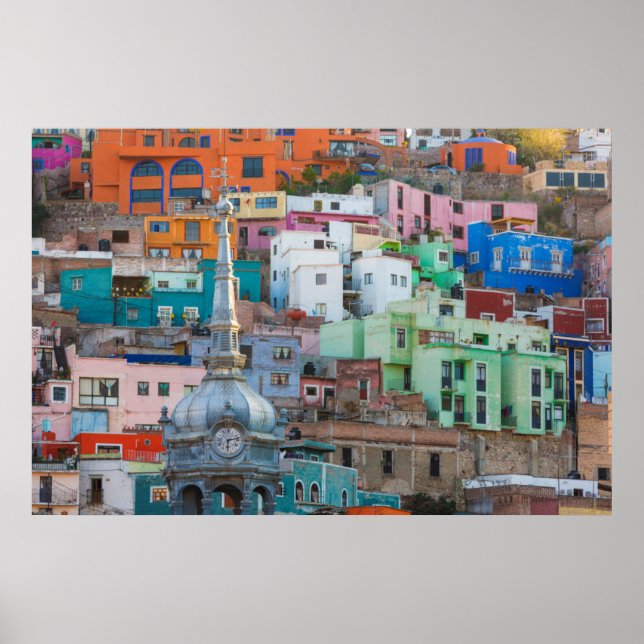 Pôster Vista dos edifícios das cidades (Frente)