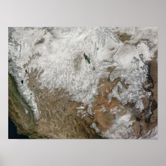 Poster Vista dos Estados Unidos ocidentais (Frente)