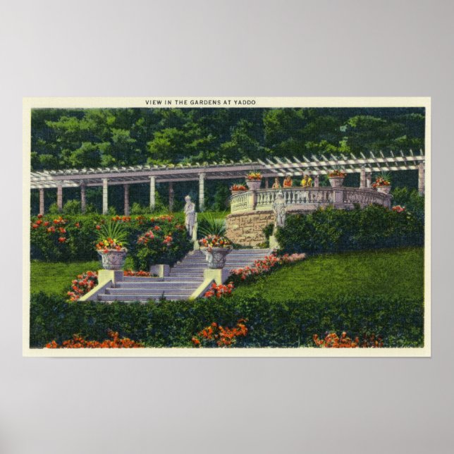 Poster Vista dos Jardins em Yaddo (Frente)