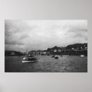 Poster Vista dos navios na região 15 anual