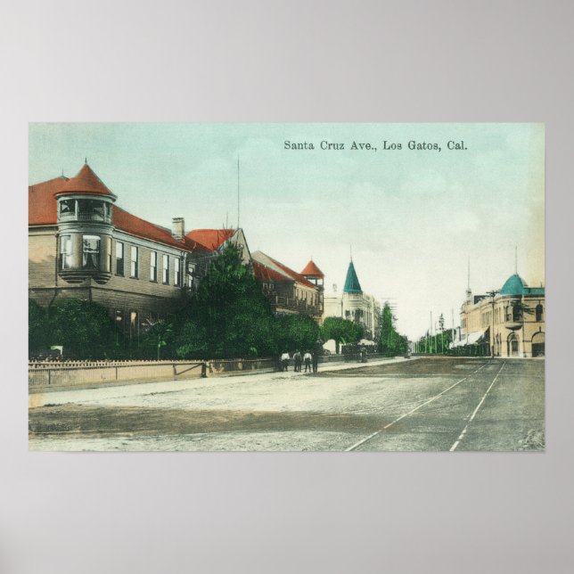 Poster Vista dos Papais noeis Cruz AvenueLos Gatos, CA (Frente)