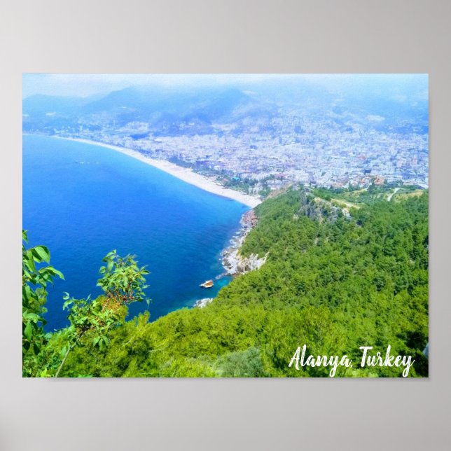 Poster Vista em Alanya, Turquia (Frente)