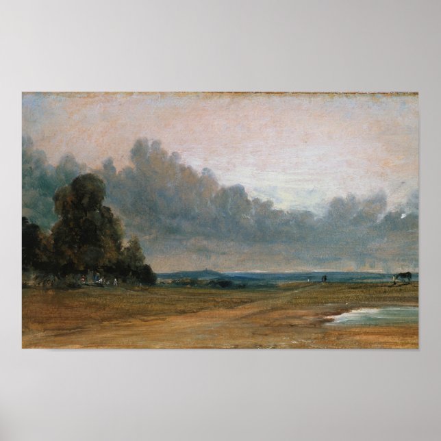 Poster Vista em Hampstead Heath - John Constable (Frente)